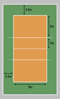 Rappresentazione schematica del campo di gioco